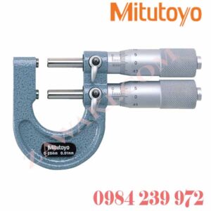113-102 Panme đo ngoài cơ khí 2 trục đo giới hạn Mitutoyo 0-25mm