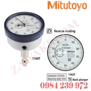 1162T Đồng hồ so Mitutoyo 5mm (1 mm)x0.01mm