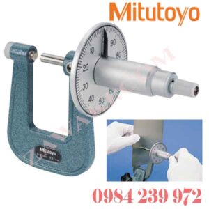 119-202 Panme đo ngoài đồng hồ đo tấm kim loại Mitutoyo 0-25mm
