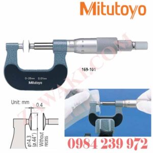 169-101 Panme đo độ dày giấy cơ khí Mitutoyo 0-25mmx0.01mm