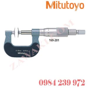 169-201 Panme đo ngoài cơ khí đo bước răng Mitutoyo 0-25mm