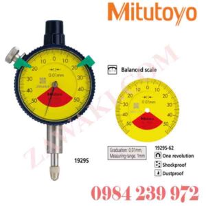 1929S-62 Đồng hồ so Mitutoyo 1mm (1.4 mm)x0.01mm