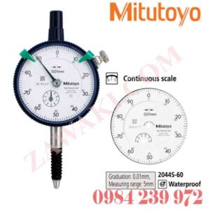 2044S-60 Đồng hồ so Mitutoyo 5mmx0.01mm