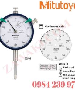 2050S-19 Đồng hồ so Mitutoyo 20 mm (1 mm)x0.01mm