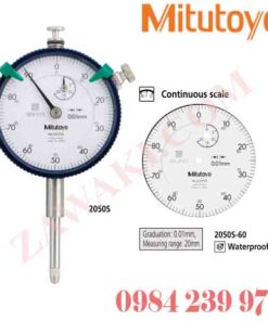 2050S-60 Đồng hồ so Mitutoyo 20 mm (1 mm)x0.01mm