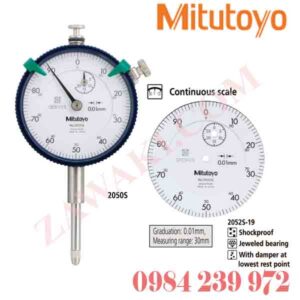 2052S-19 Đồng hồ so Mitutoyo 30 mm (1 mm)x0.01mm
