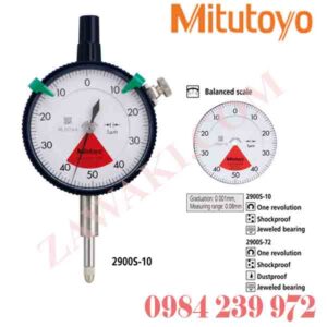 2900S-72 Đồng hồ so Mitutoyo 0.08 mm (0.1 mm)x0.001mm