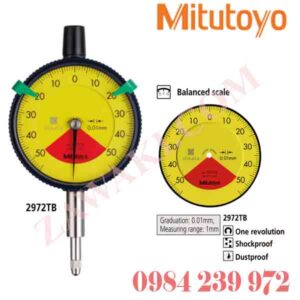 2972TB Đồng hồ so Mitutoyo 1 mm (1.4 mm)x0.01mm