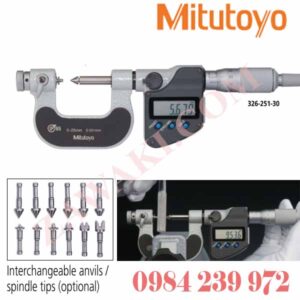 326-254-30 Panme điện tử đo ren Mitutoyo 75-100mmx0.001mm
