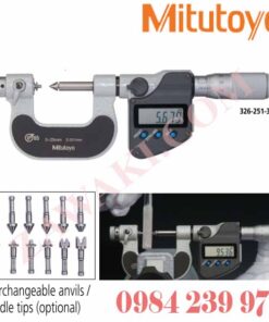 326-354-30 Panme điện tử đo ren Mitutoyo 3-4 in/75-100mm