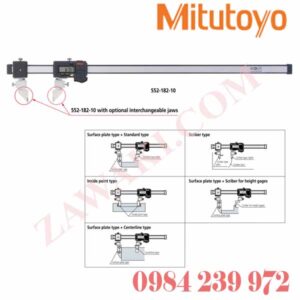 552-181-10 Thước cặp điện tử mỏ đo có thể thay đổi Mitutoyo 0-450mmx0.01mm