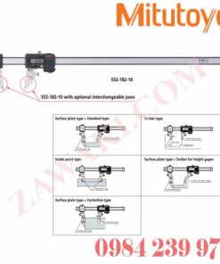 552-183-10 Thước cặp điện tử mỏ đo có thể thay đổi Mitutoyo 0-1000mmx0.01mm