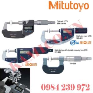 Panme đo răng Mitutoyo 169, 227, 369